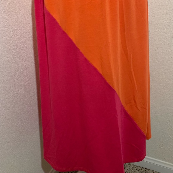 American Rag strapless sundress in coral and pink - Picture 4 of 9